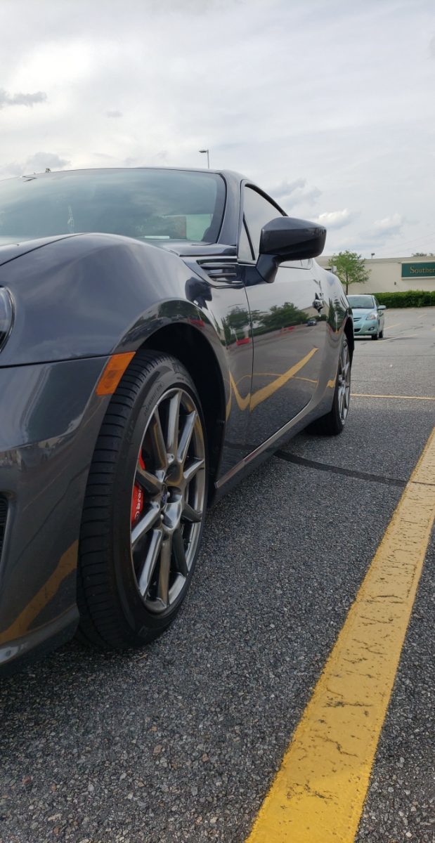 Subaru BRZ after a wash and wax